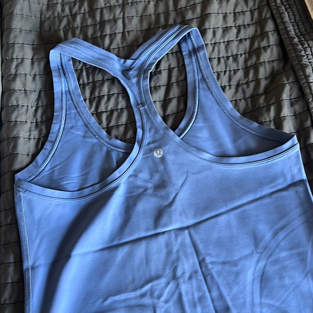 Blue Racerback Tank Top - Picture 3 of 3